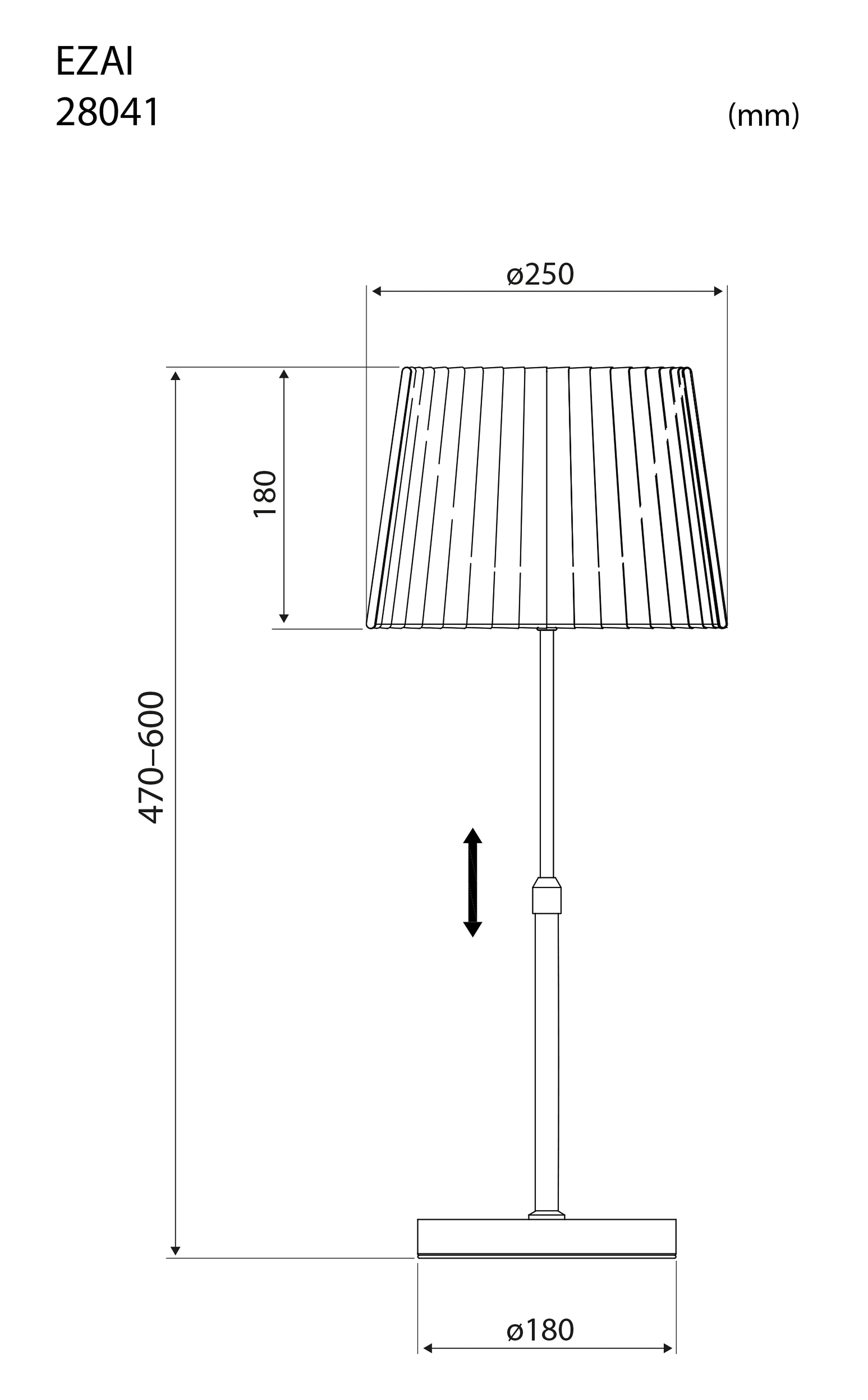 Aneta Home EZAI bordslampa