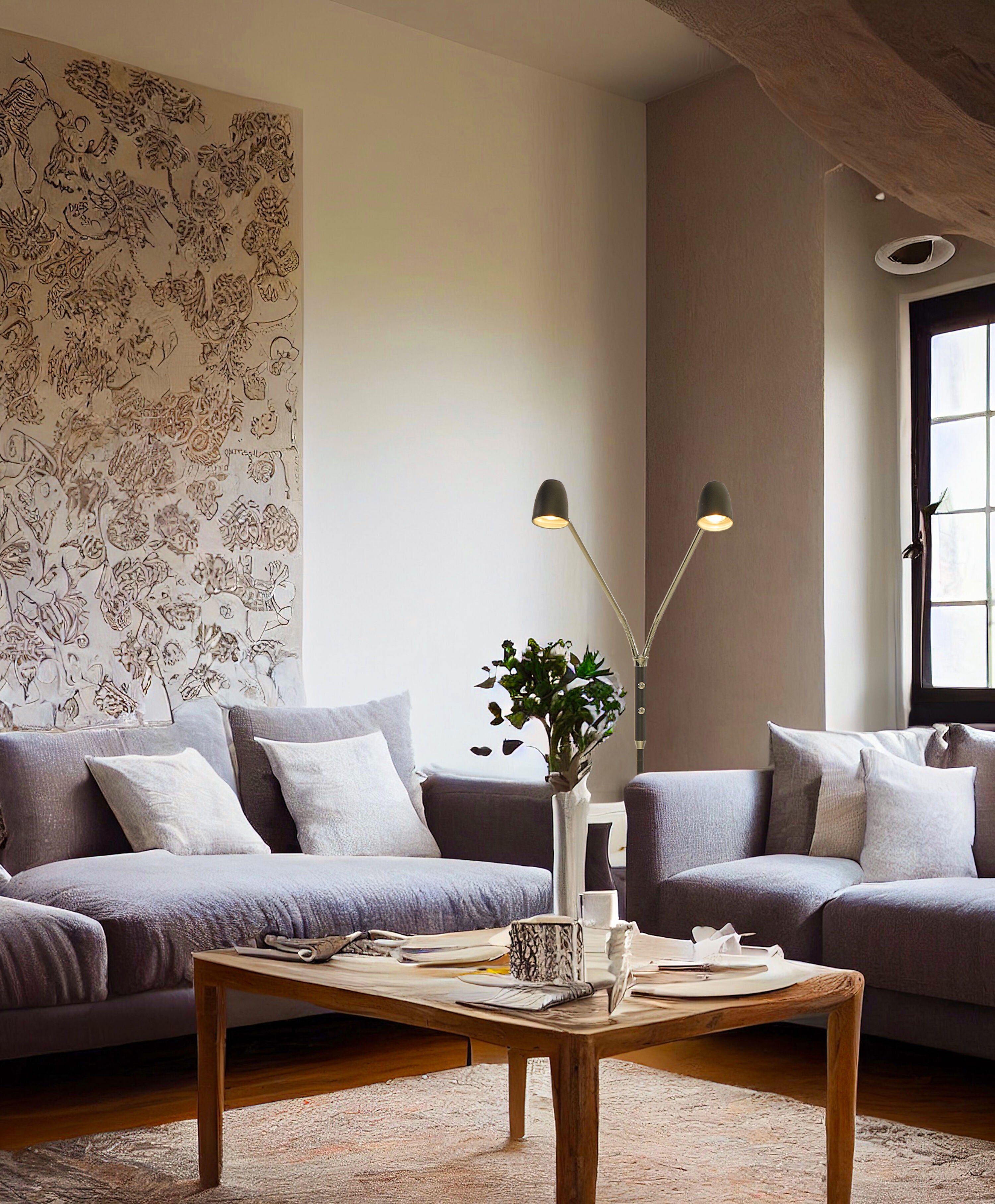 Aneta Home SANDNES golvlampa dubbel