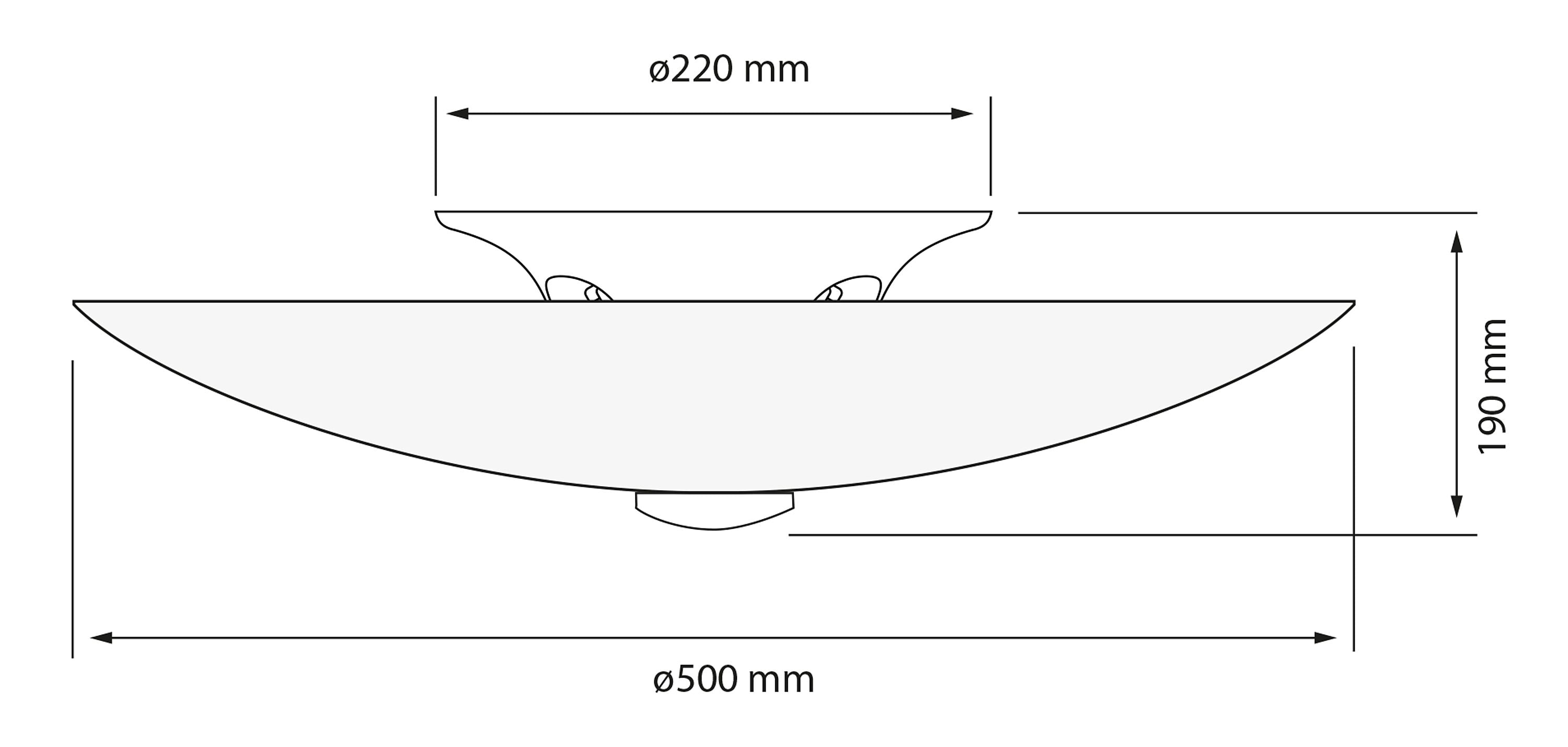 Aneta Home PALMBLAD plafond Ø50