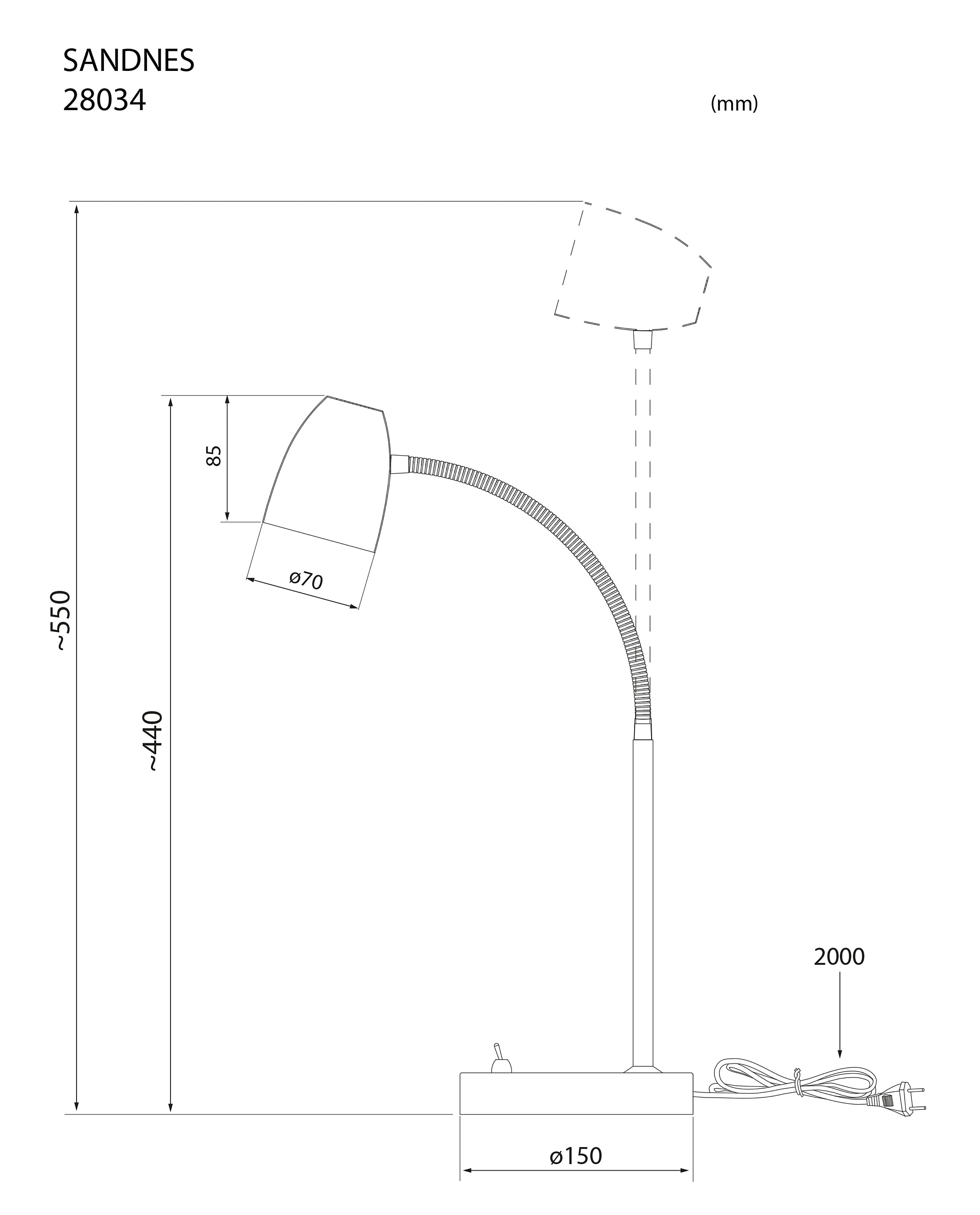 Aneta Home SANDNES bordslampa
