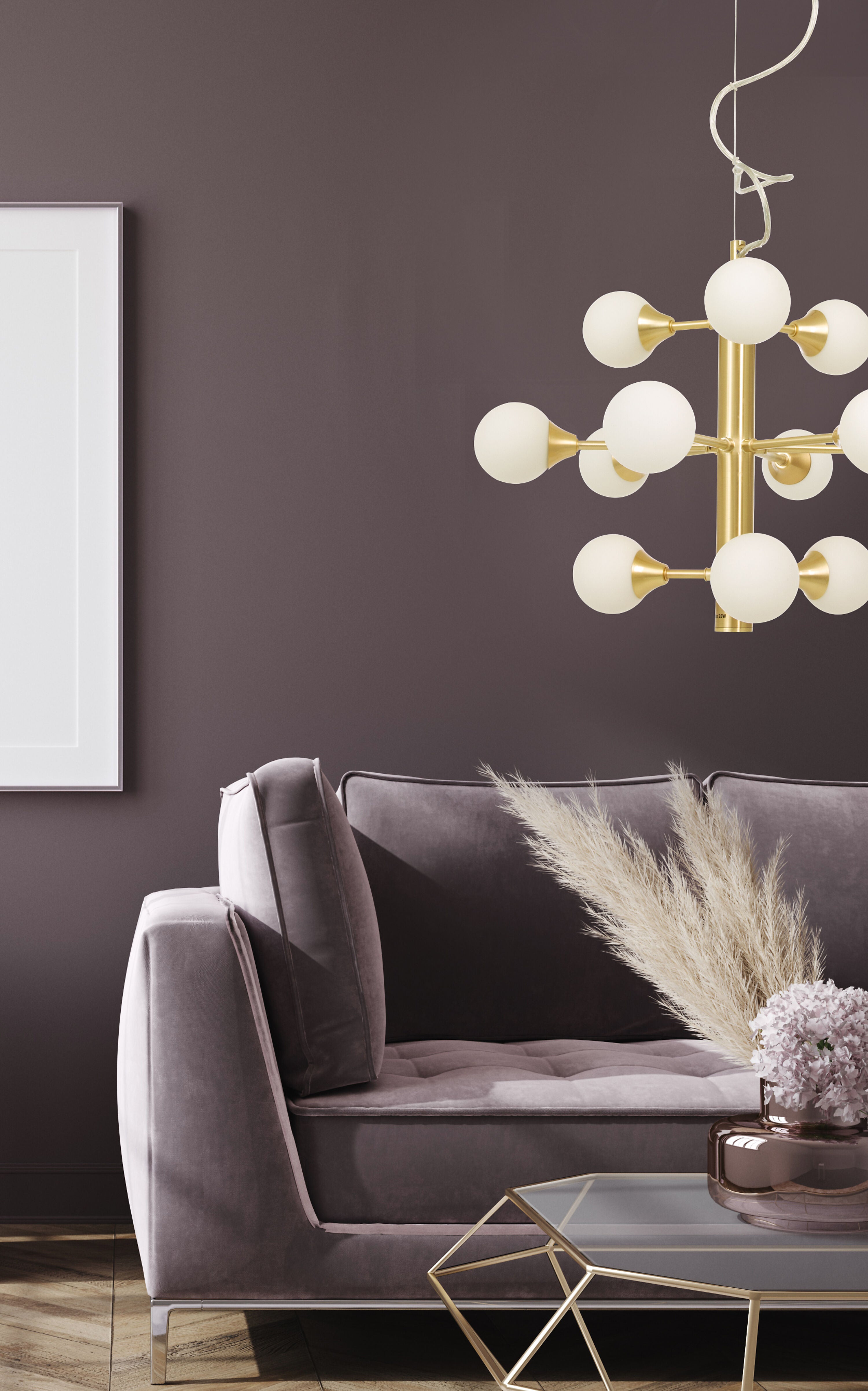 Aneta Home COSMOS taklampa 12-arm