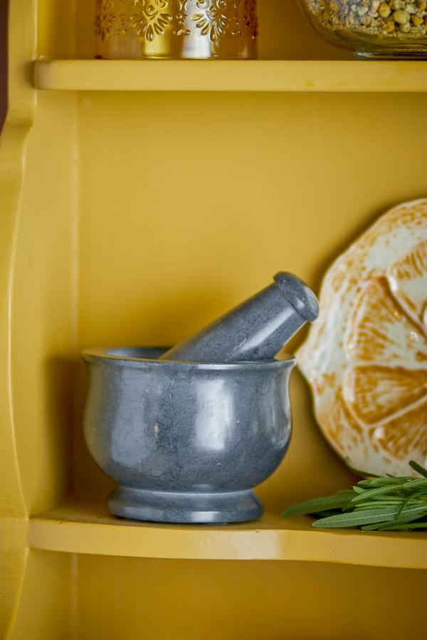 Creative Collection Aprilla Mortar & Pestle, Grey, Soapstone