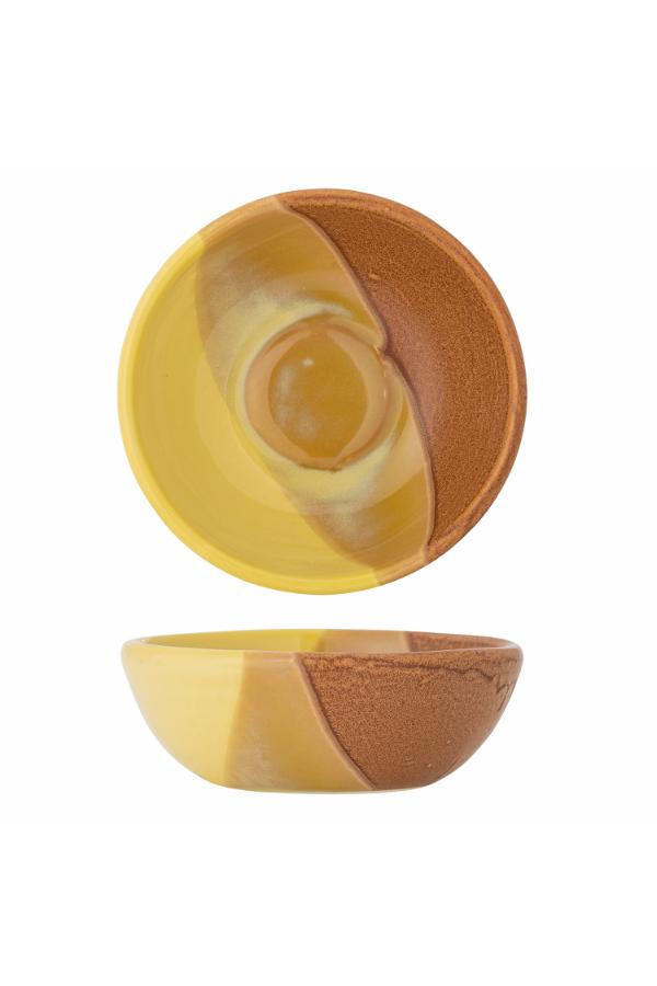 Bloomingville Paula Bowl, Yellow, Stoneware