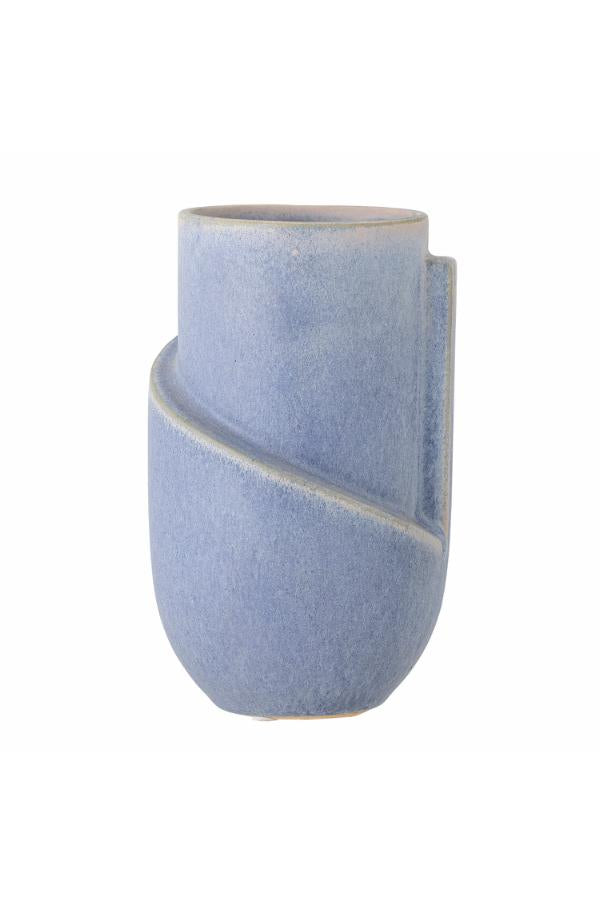 Bloomingville Norbert Vase, Blue, Stoneware