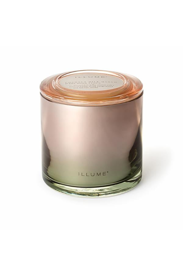 Illume Coconut Milk Mango Statement Glass Candle, Rose,