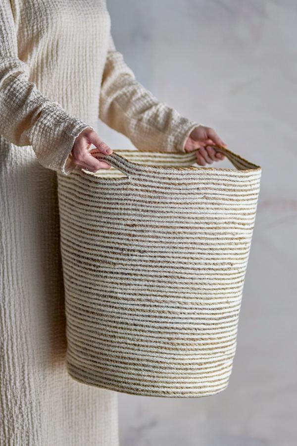 Bloomingville Selena Basket, White, Jute