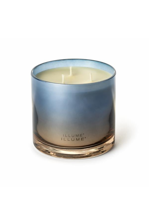 Illume Citrus Crush Statement Glass Candle, Blue,