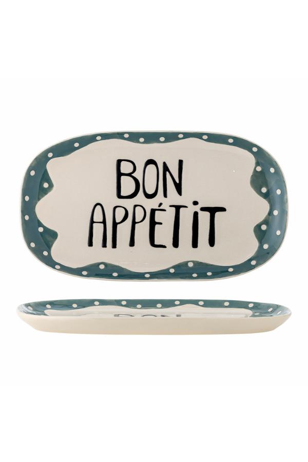 Bloomingville Soline Serving Plate, Multi, Stoneware