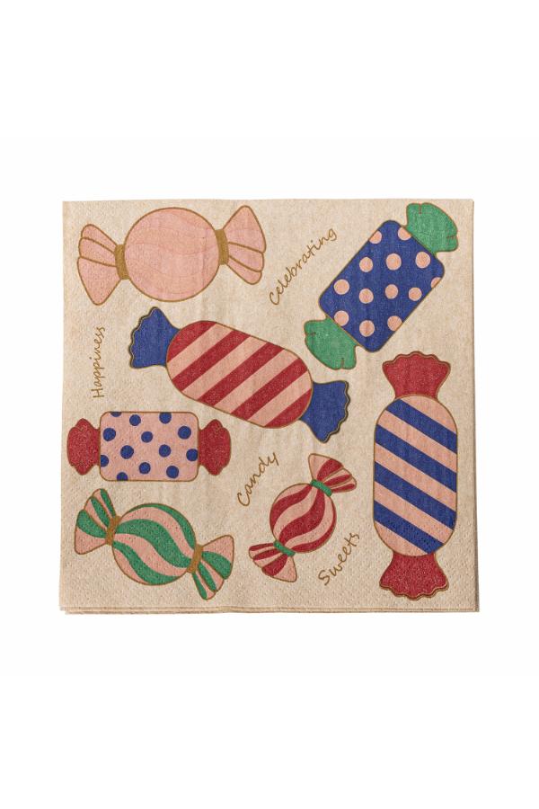 Bloomingville Caramella Napkin, Multi, FSC®Recycled, Paper