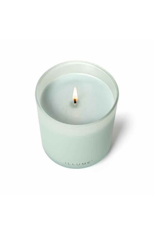 Illume Fresh Sea Salt Box Glass Candle, Green,