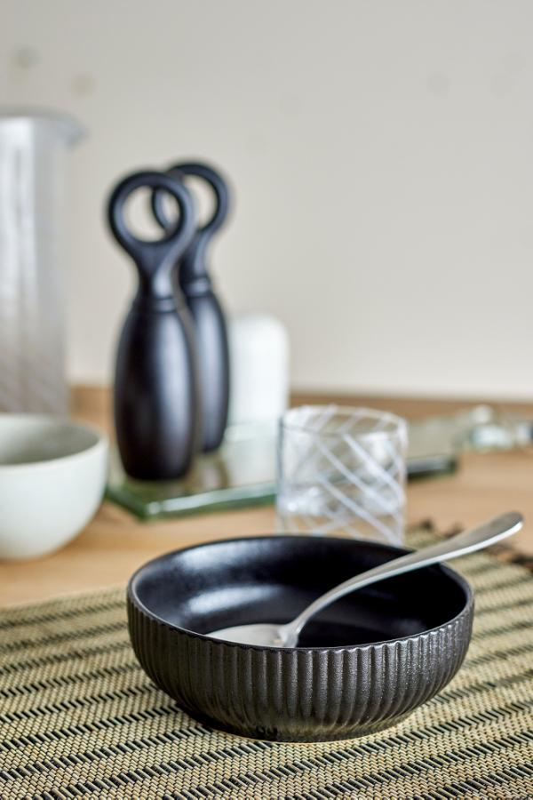Bloomingville Neri Bowl, Black, Stoneware