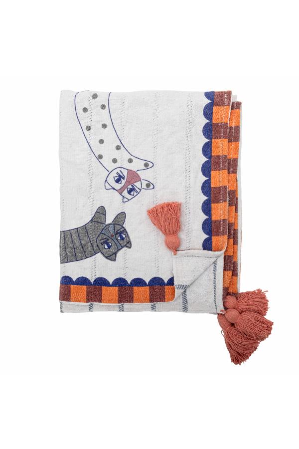 Bloomingville Missy Throw, Multi, Recycled Cotton