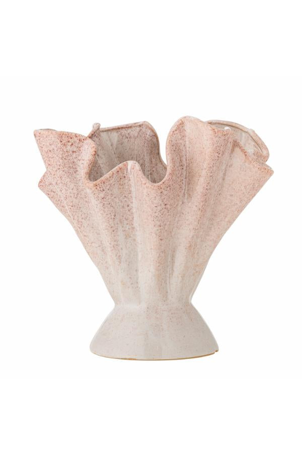 Bloomingville Plier Vase, Rose, Stoneware