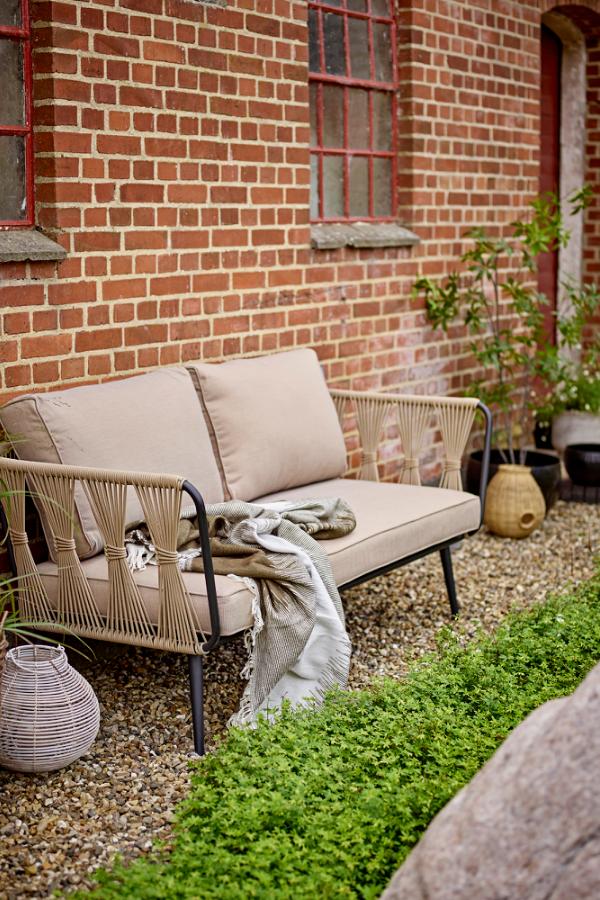 Bloomingville Pavone Sofa, Brown, Metal