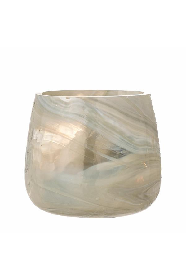 Bloomingville Imran Votive, Grey, Recycled Glass