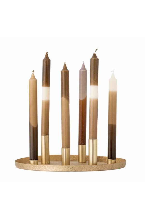 Bloomingville Maxime Candle Holder, Gold, Metal