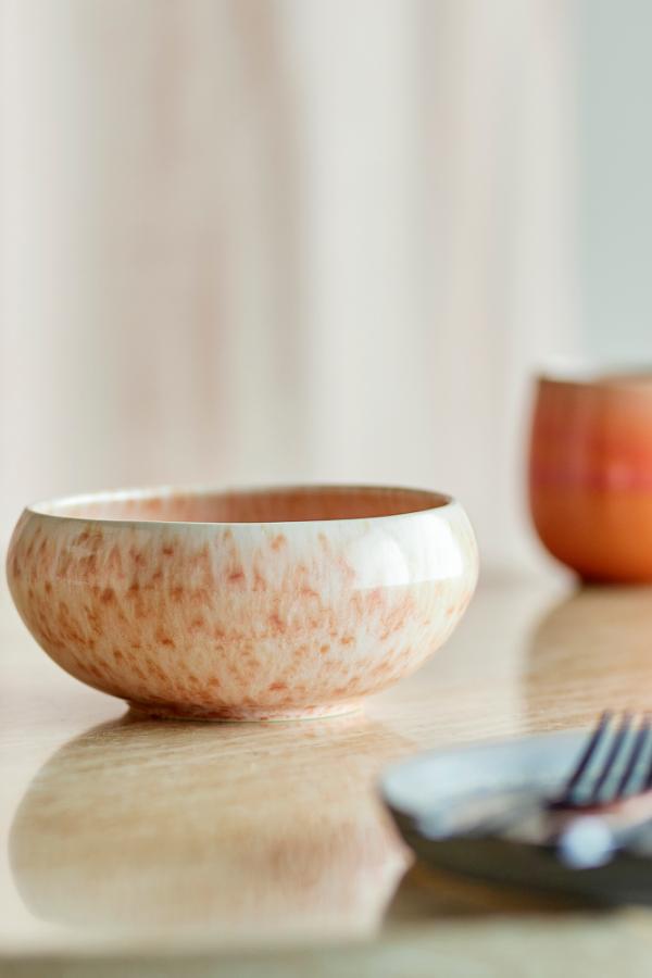 Bloomingville Roselyn Bowl, Rose, Stoneware
