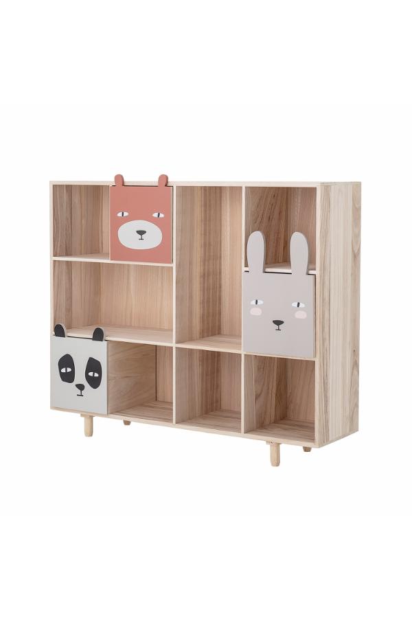 Bloomingville Mini Calle Bookcase w/Drawers, Multi, Paulownia
