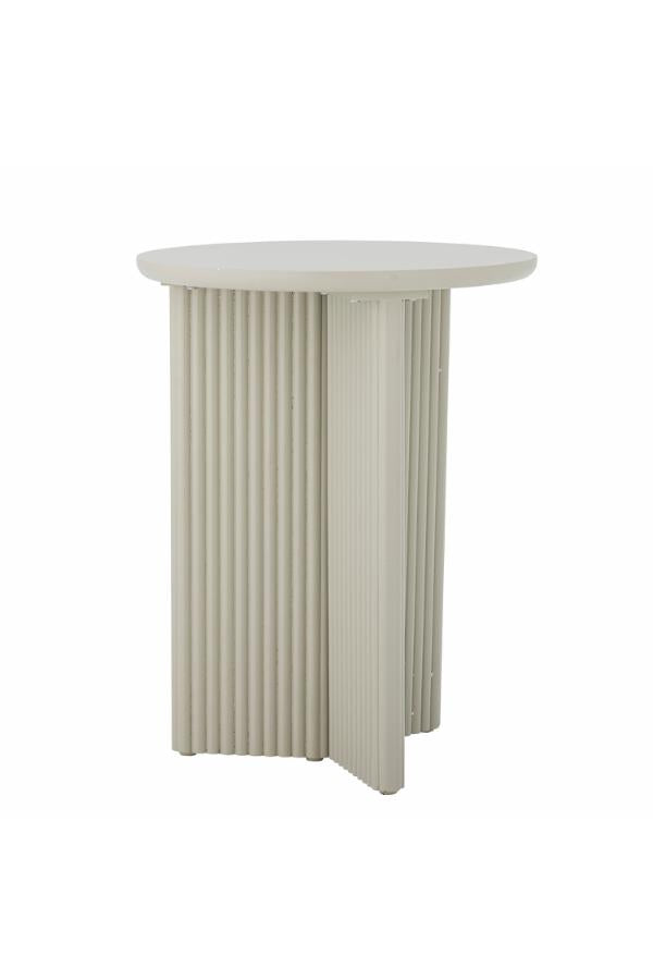 Bloomingville Edith Side Table, White, Firwood