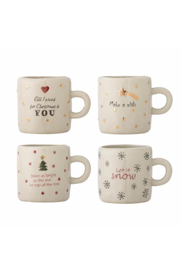 Bloomingville Christy Cup, Multipack, Nature, Stoneware