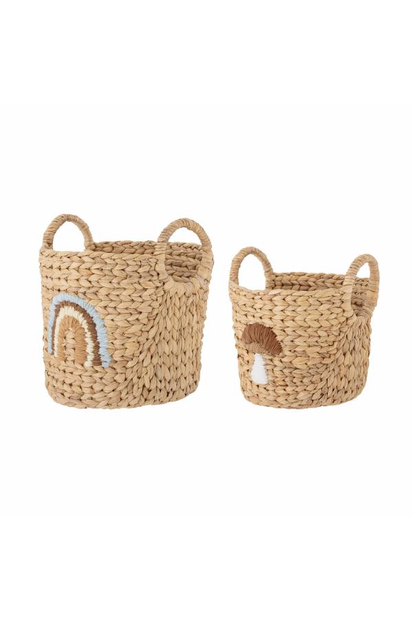 Bloomingville Mini Agnes Basket, Multi, Water Hyacinth