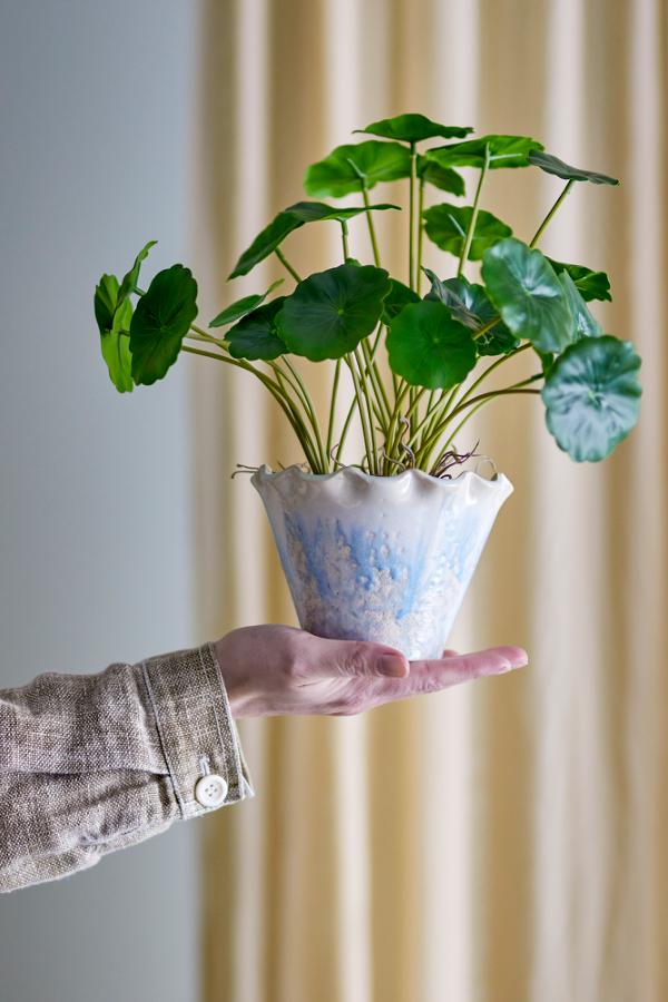 Bloomingville Bertha Flowerpot, Blue, Stoneware