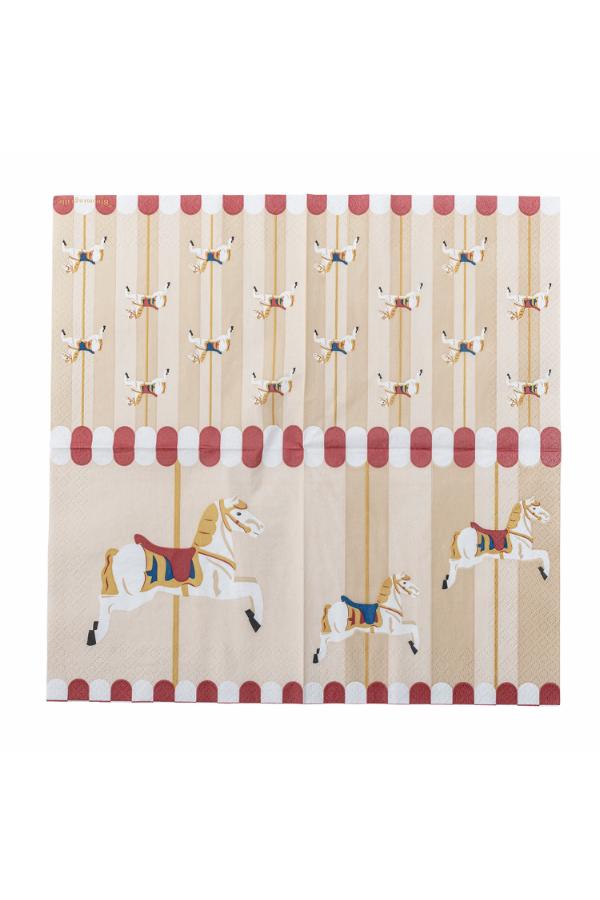 Bloomingville Merry-go-round Napkin, Multi, FSC®Mix, Paper