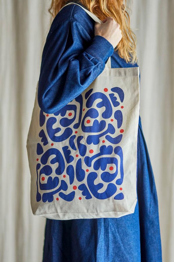 Bloomingville Eviaya Tote Bag, Multi, Cotton OEKO-TEX®