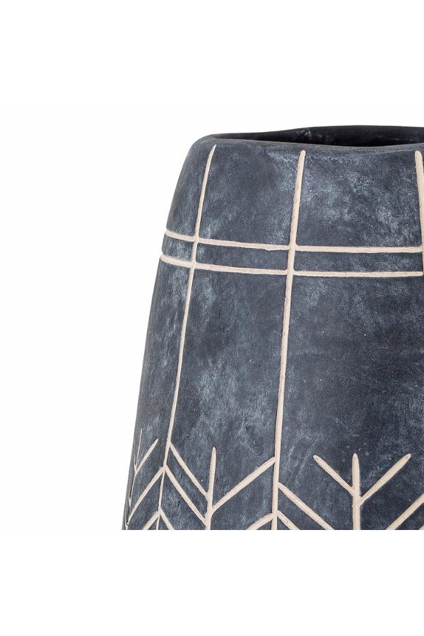 Bloomingville Mahi Deco Vase, Black, Ceramic