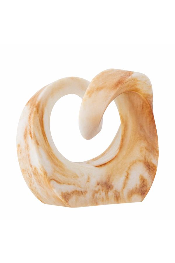 Bloomingville Swirl Deco, Brown, Polyresin