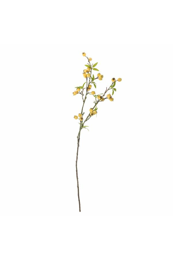 Bloomingville Hawthorn Branch, Yellow, Artificial Flowers