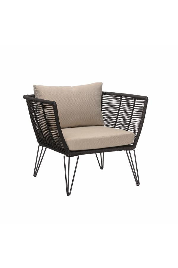 Bloomingville Mundo Lounge Chair, Black, Metal