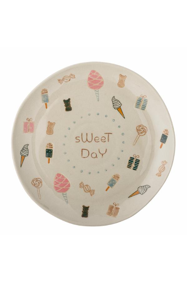 Bloomingville Mini Sweets Plate, Multi, Stoneware