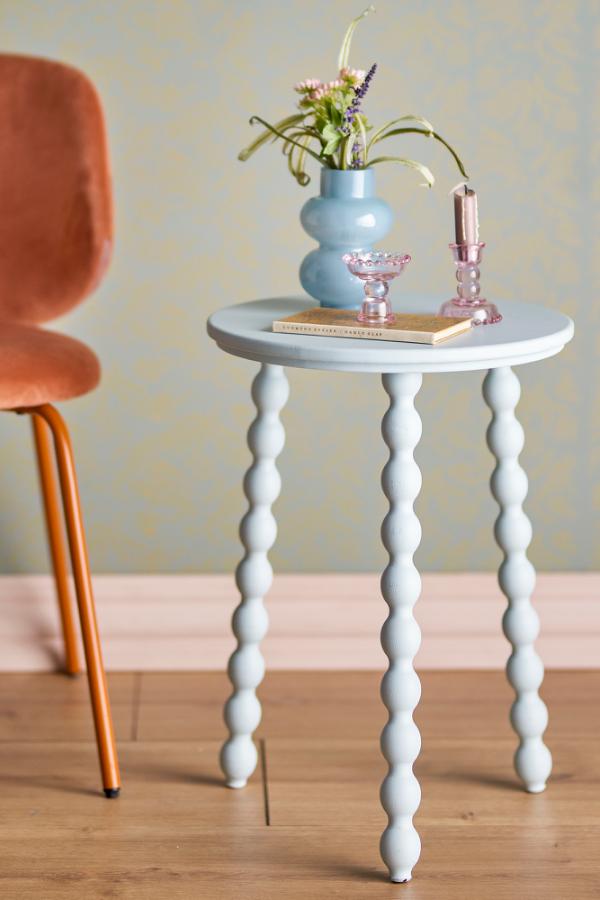 Bloomingville Salino Side Table, Blue, Firwood