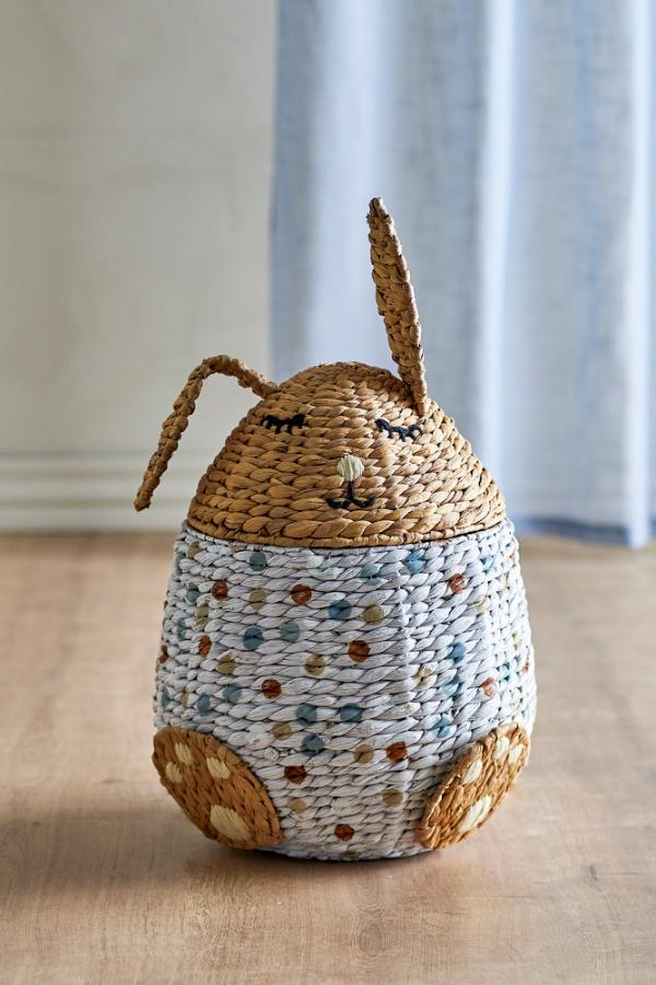 Bloomingville Mini Villja Basket w/Lid, Multi, Water Hyacinth