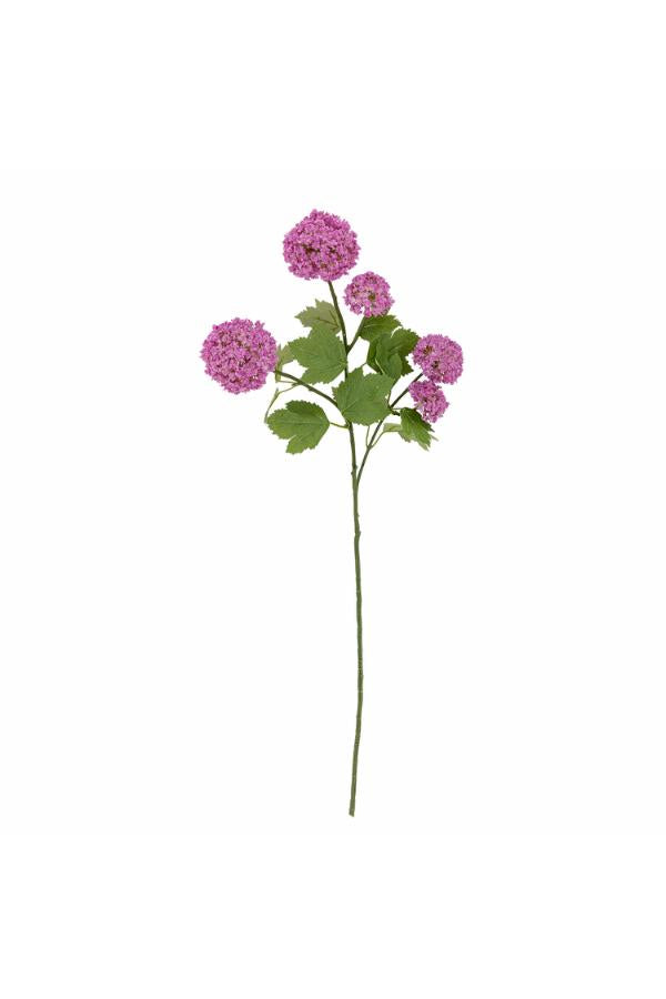 Bloomingville Snowball Stem, Purple, Artificial Flowers