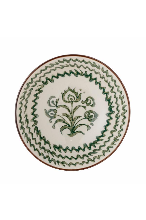 Bloomingville Heikki Bowl, Green, Stoneware