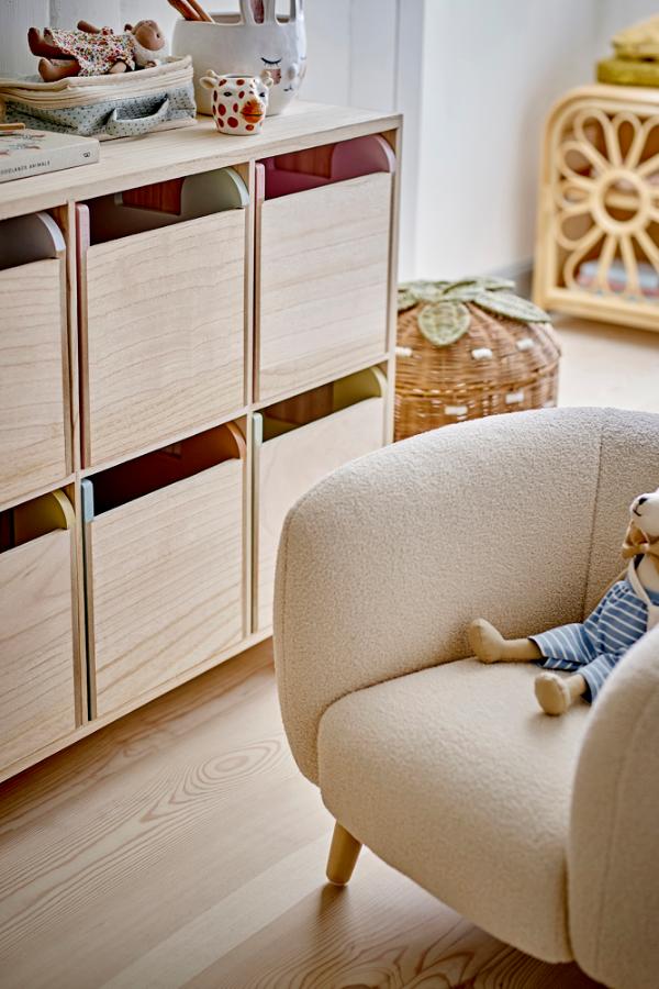 Bloomingville Mini Cade Chair, White, FSC®100% Plywood