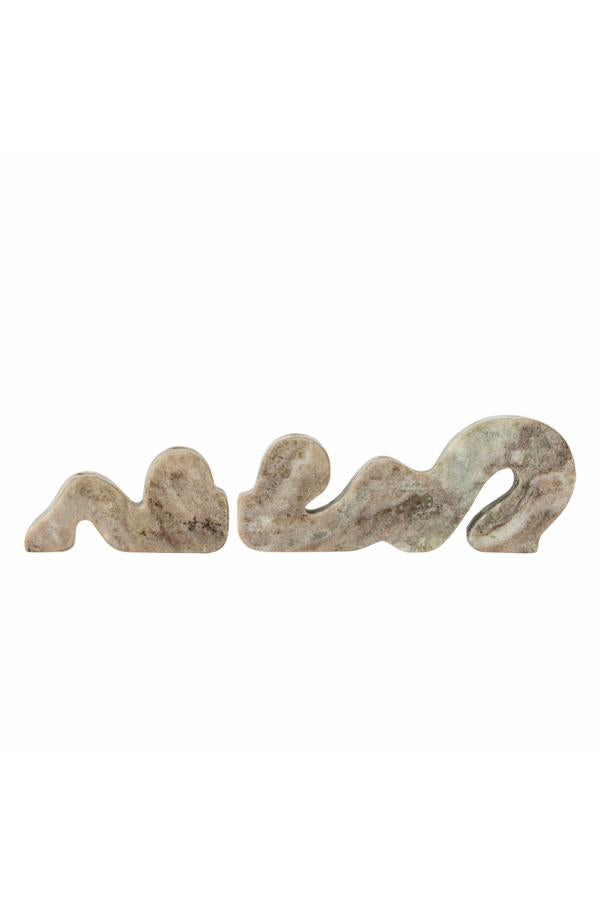 Bloomingville Liabella Candle Holder, Nature, Marble