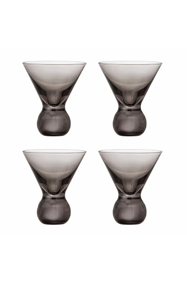 Bloomingville Corliss Cocktail Glass, Grey, Glass