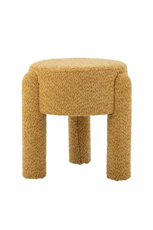 Bloomingville Bruno Stool, Yellow, Polyester