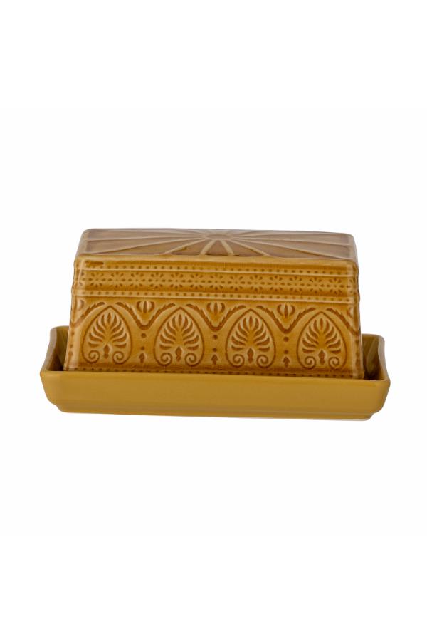 Bloomingville Rani Butter Box, Yellow, Stoneware