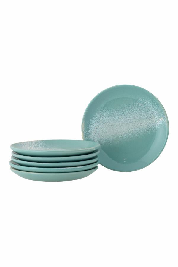 Bloomingville Safie Plate, Multipack, Green, Stoneware