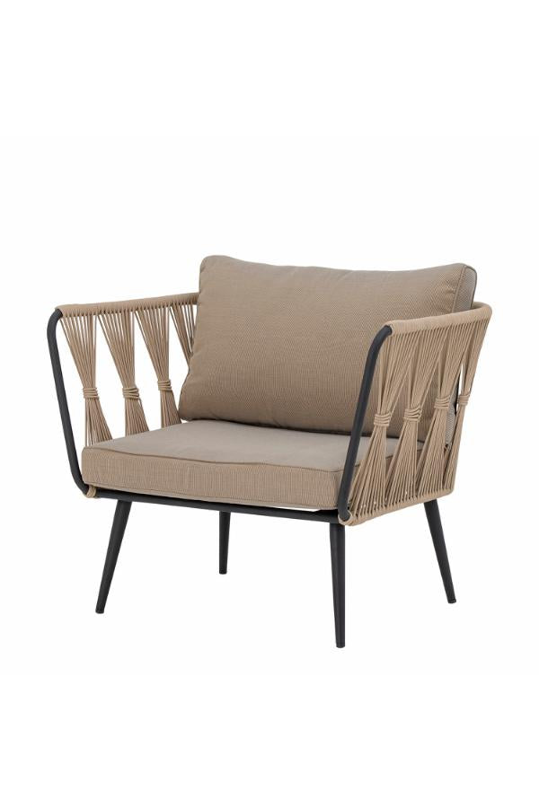 Bloomingville Pavone Lounge Chair, Brown, Metal