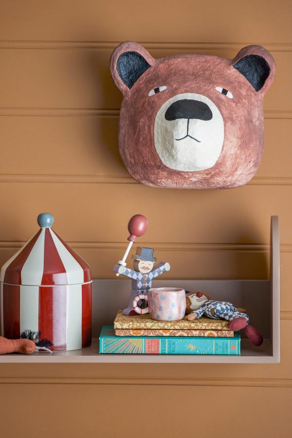 Bloomingville Mini Teda Wall Decor, Brown, Paper Mache