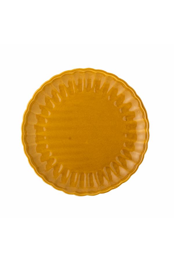 Bloomingville Latina Plate, Yellow, Stoneware