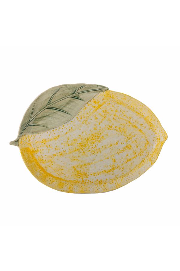 Creative Collection Hadden Serving Plate, Yellow, Stoneware