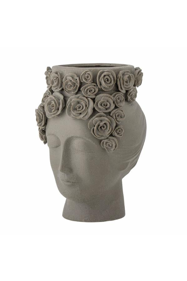 Bloomingville Akira Vase, Grey, Stoneware
