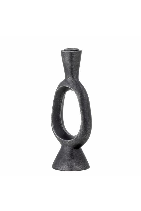 Bloomingville Bijan Candle Holder, Black, Polyresin