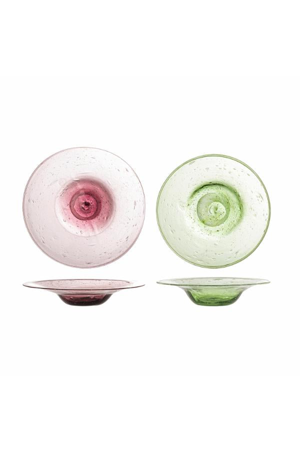 Bloomingville Sunil Plate, Multi, Glass